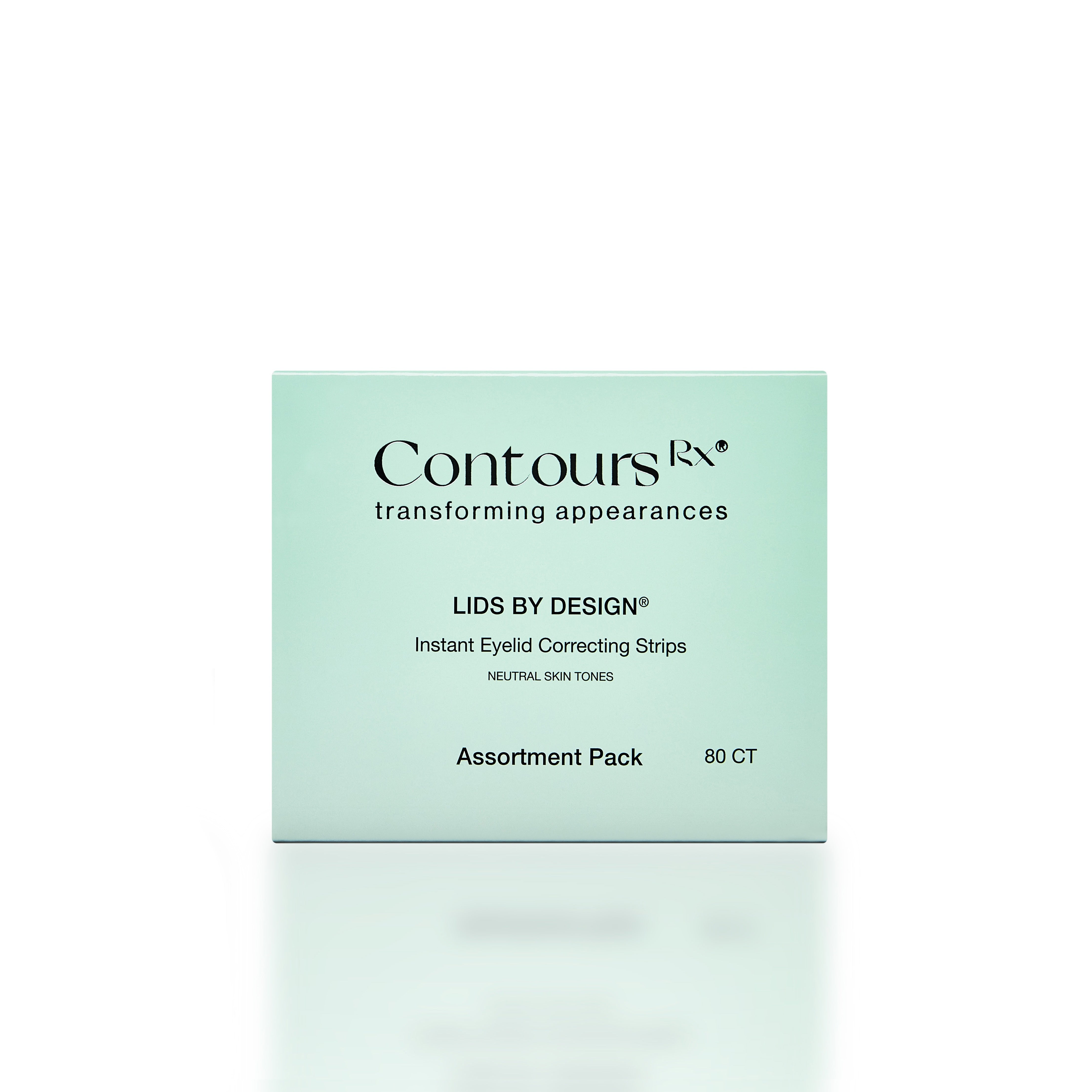  Contours Rx Lids By Design - Medical Grade Instant Eyelid  Correcting Strips for Heavy, Hooded, & Droopy Lids - Invisible, Anti-Aging,  and Hypoallergenic Eyelid Tape - (4mm - 7mm) Assortment