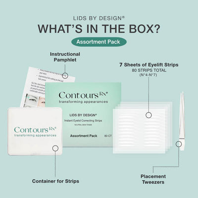 Explore Assortment Pack | Eyelid Lift Strips | Contours Rx