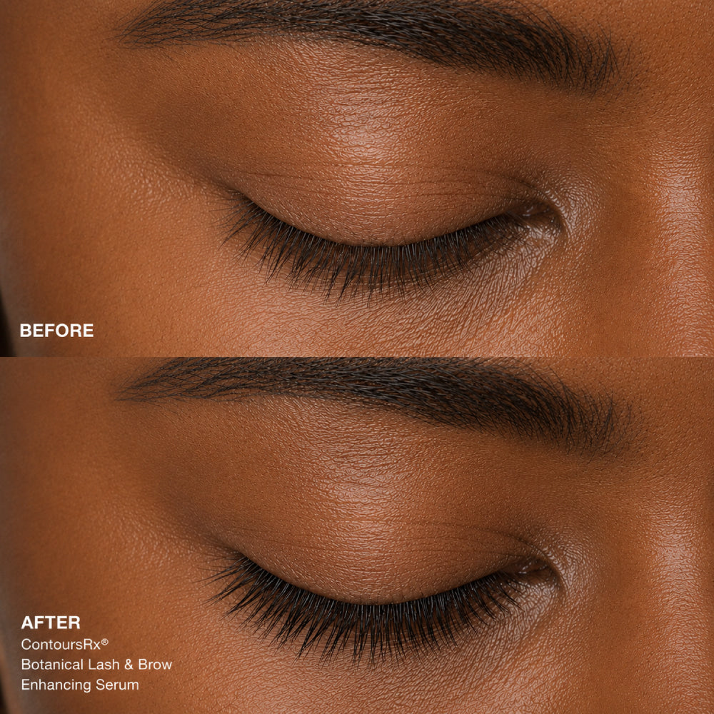 Lash and brow serum before and after results